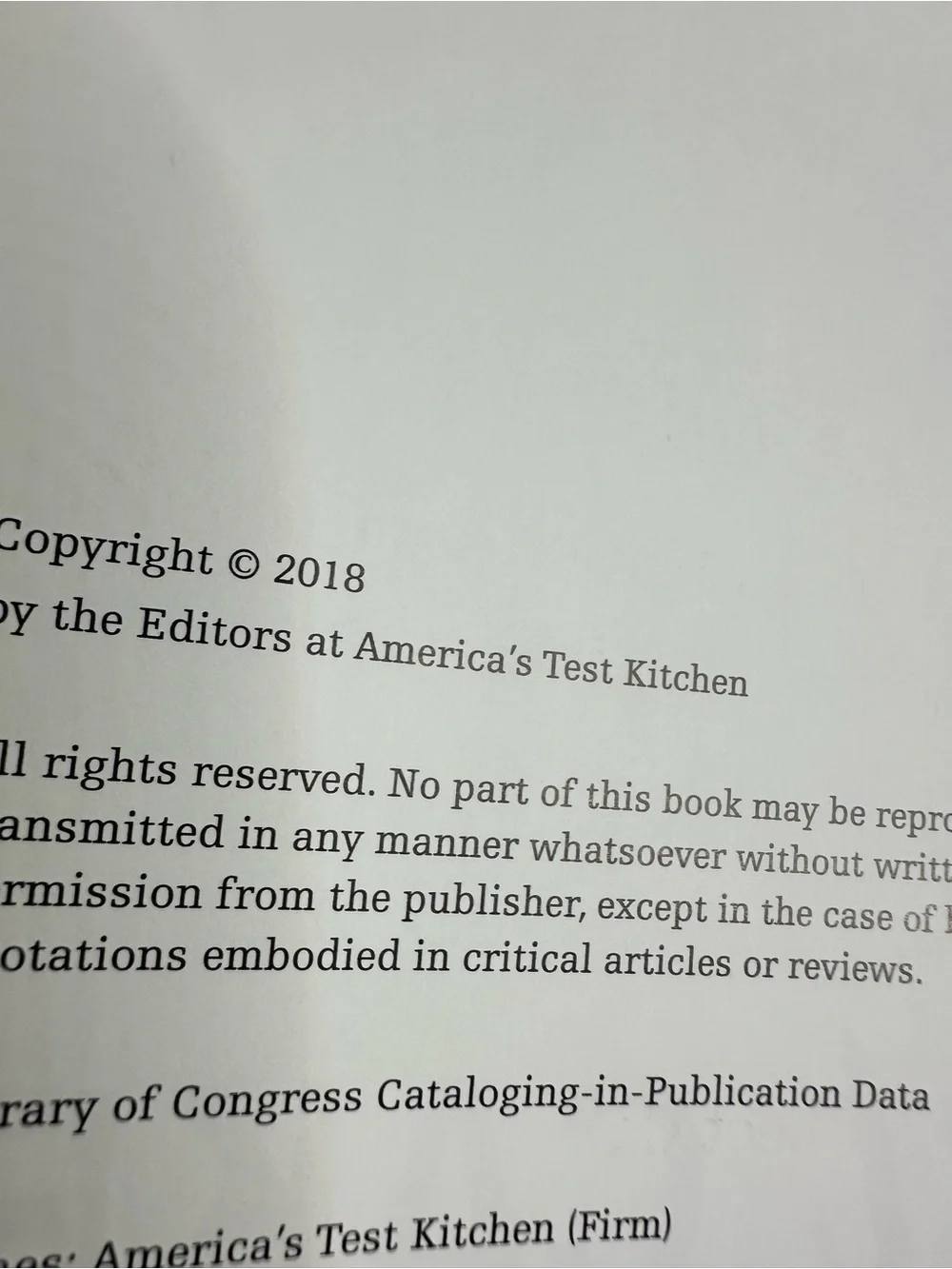 Americas Test Kitchen The Perfect Cake cookbook